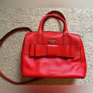 Kate Spade Handbag with Bow and Adjustable Shoulder Strap